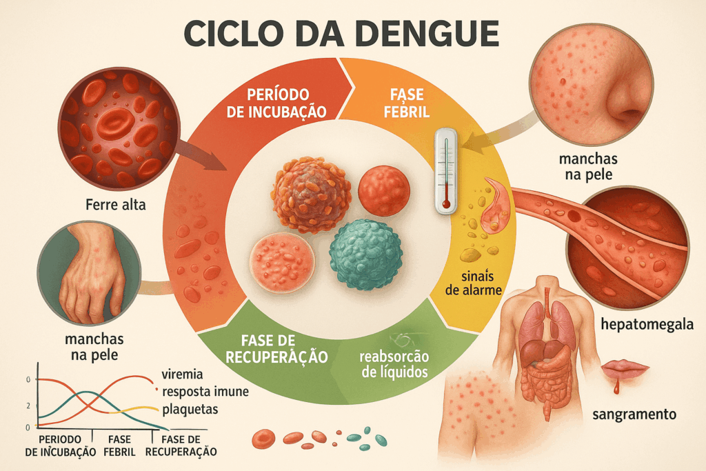 combate a dengue - Fases da Dengue: Entenda o Ciclo Completo da Doença e Como Identificar Cada Estágio